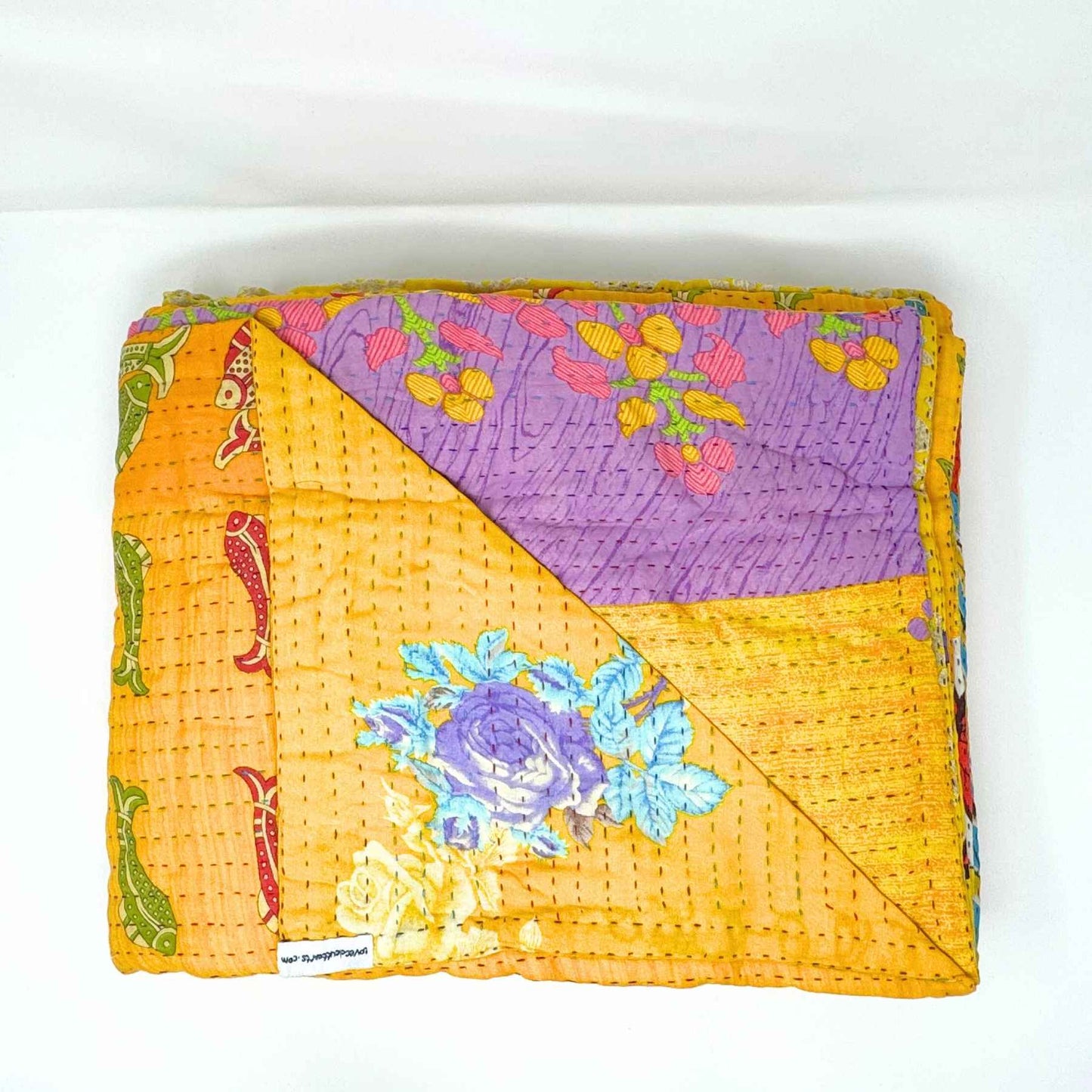 King Kantha Quilt - As Pictured