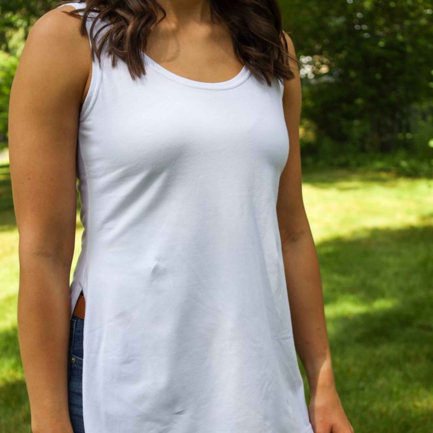 Nandi Side Slit Tank Top