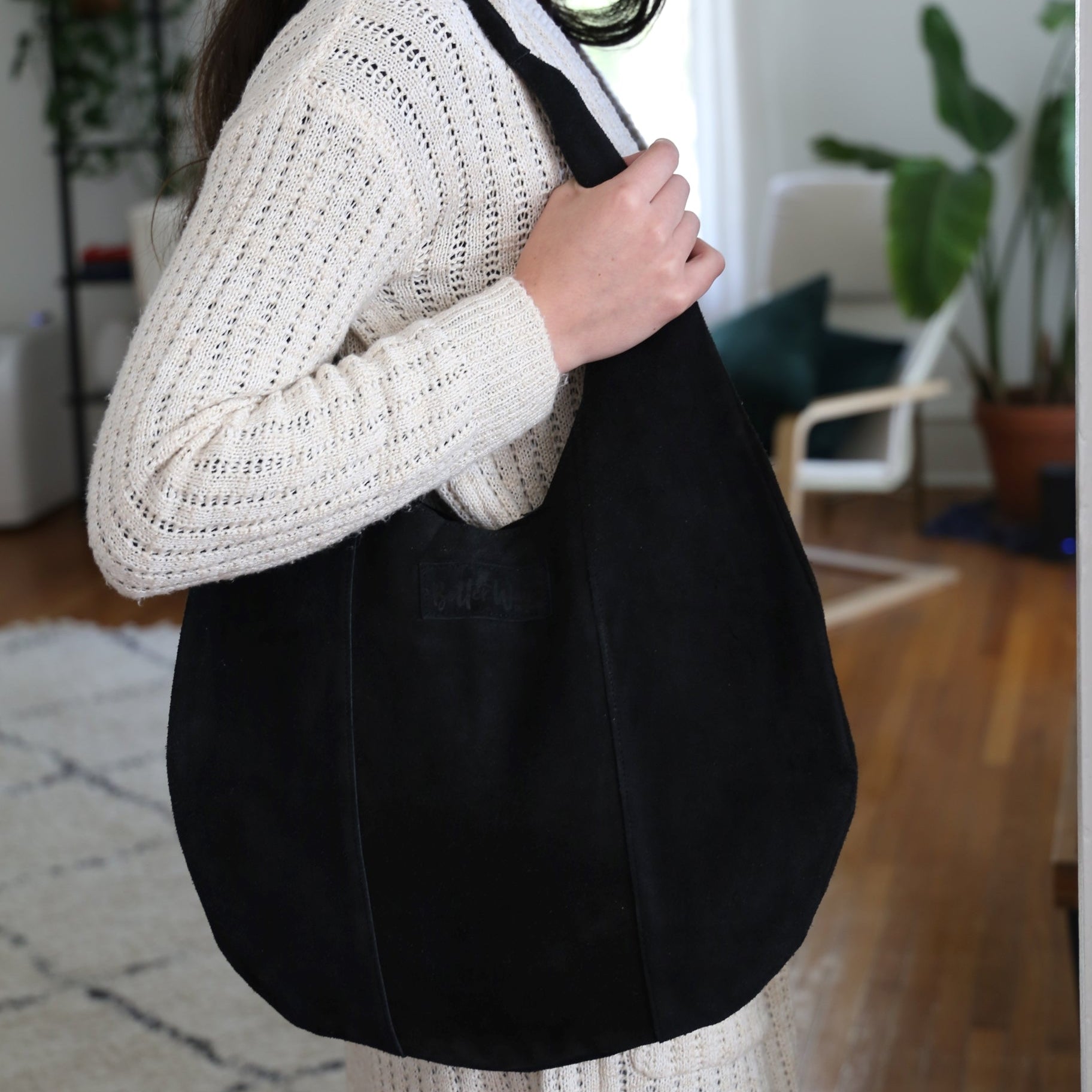 Suede Hobo Bag – Better Way Designs - Main Image